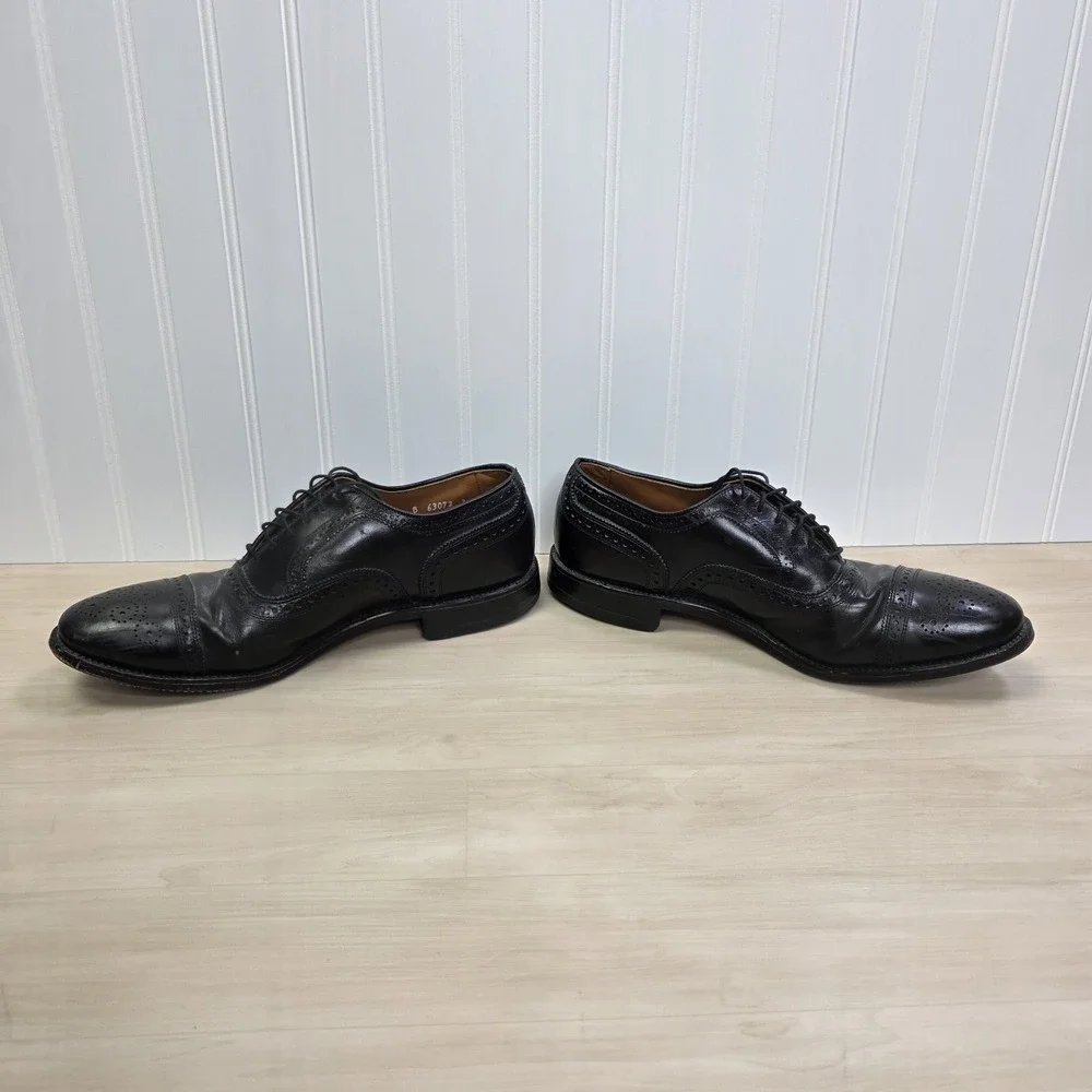 Allen Edmonds‎ Strand Leather Cap Toe Oxford Dress Shoes Black 6115 Size 10.5